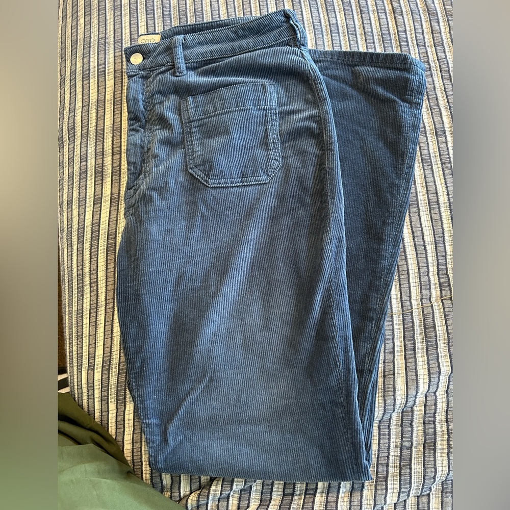 Anthropologie Pilcro Women's slate blue Corduroy Flare Jeans